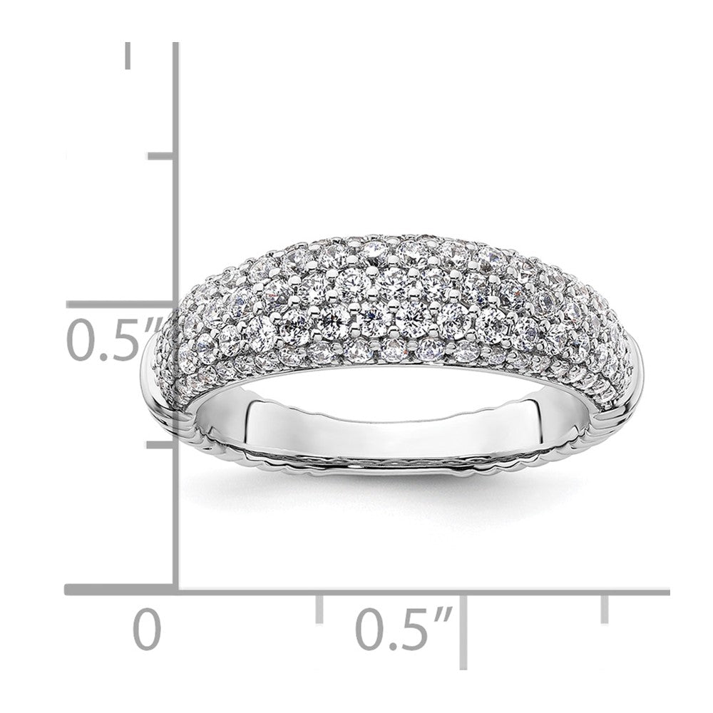 14K White Gold Lab Grown Diamond VS/SI FGH Band