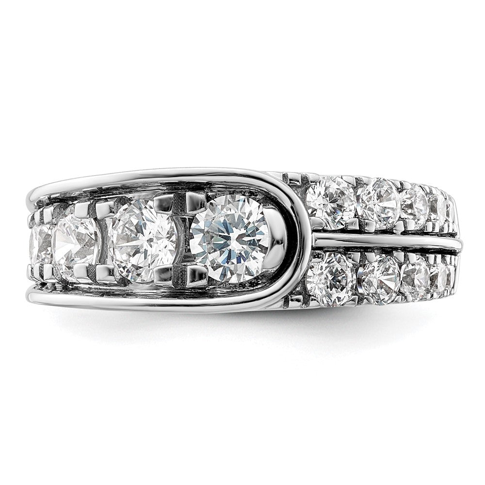 14K White Gold Lab Grown Diamond VS/SI FGH Complete Fancy Band