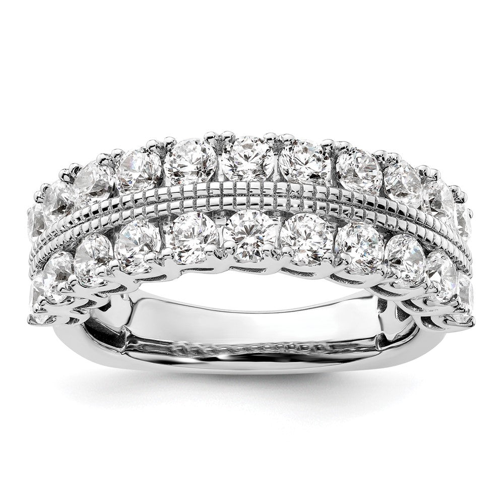 14K White Gold Lab Grown Diamond VS/SI FGH Ladies Ring