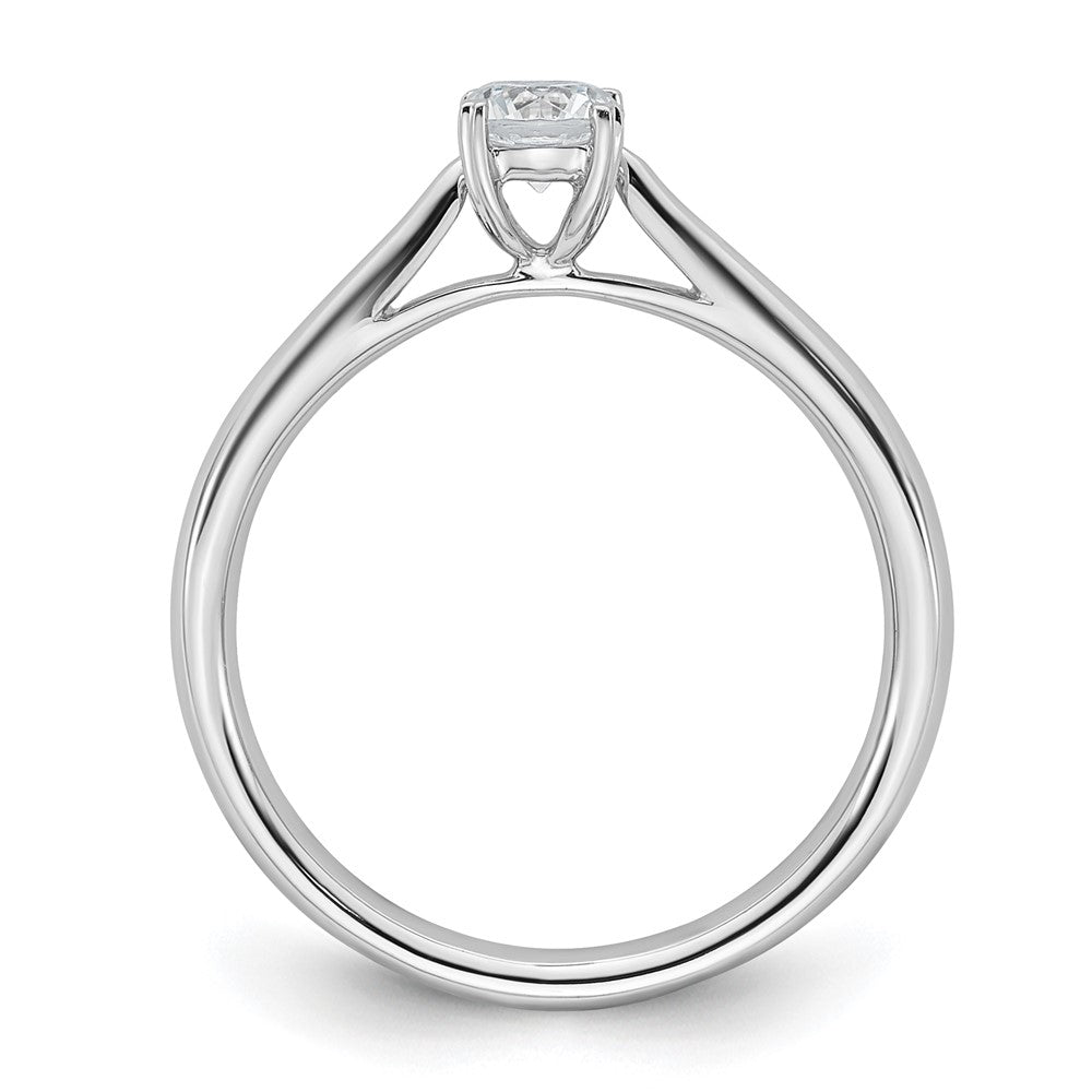 True Origin 14K White Gold 1/3 carat Lab Grown Diamond VS/SI  D E F Round Solitare Engagement Ring