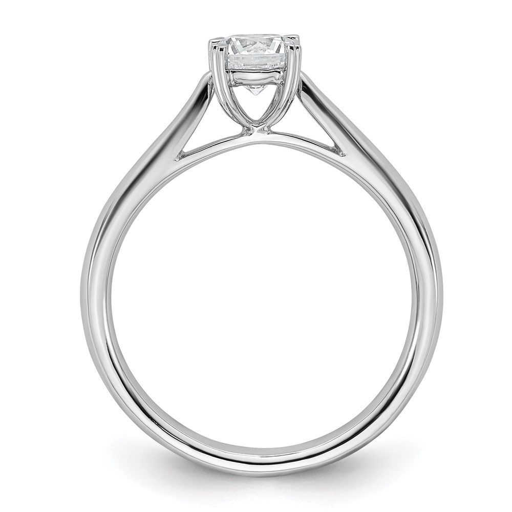 True Origin 14K White Gold 1/2 carat Lab Grown Diamond VS/SI  D E F  Round Solitare Engagement Ring