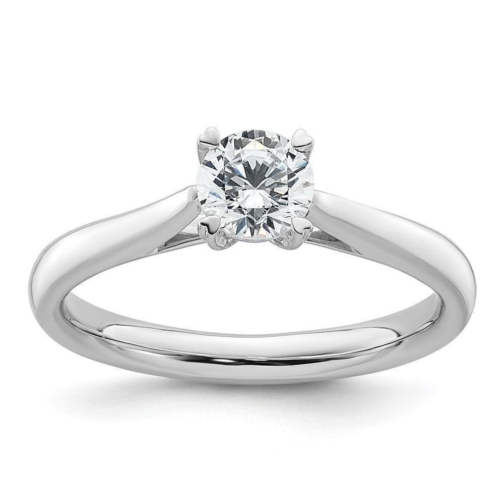 True Origin 14K White Gold 1/2 carat Lab Grown Diamond VS/SI  D E F  Round Solitare Engagement Ring