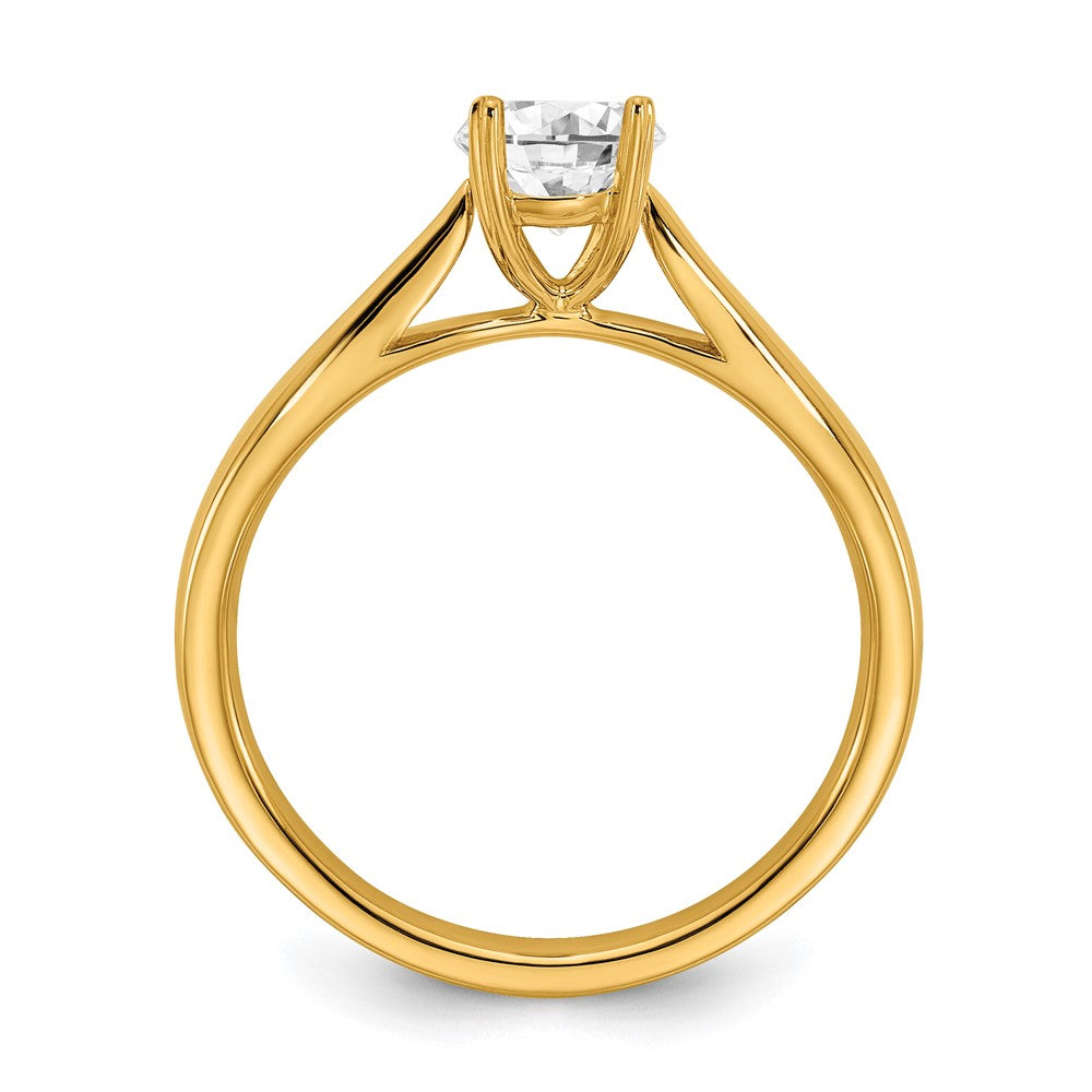 14K Lab Grown VS/SI FGH Dia Solitaire Complete Engagement Ring