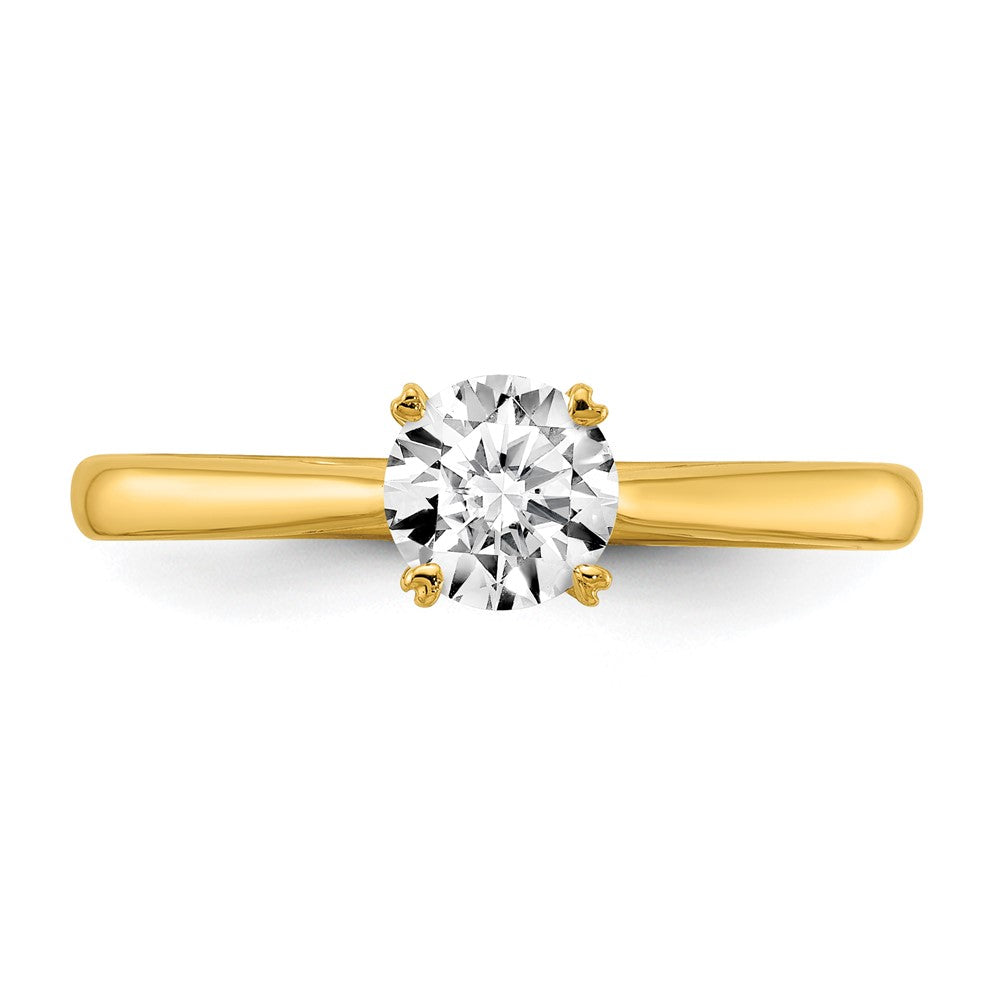 14K Lab Grown VS/SI FGH Dia Solitaire Complete Engagement Ring