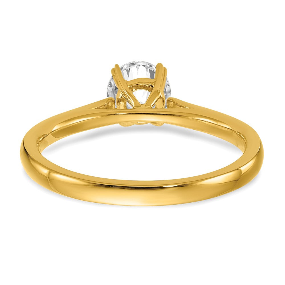 14K Lab Grown VS/SI FGH Dia Solitaire Complete Engagement Ring