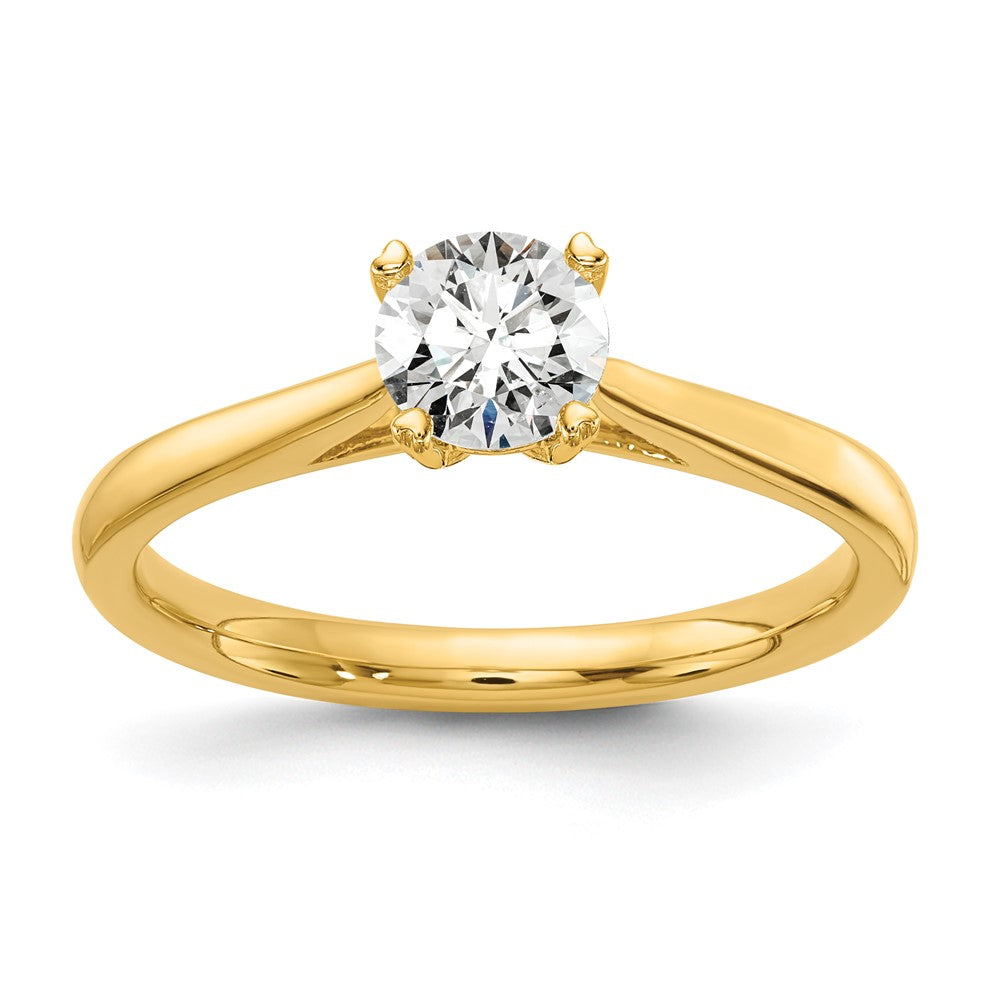 14K Lab Grown VS/SI FGH Dia Solitaire Complete Engagement Ring