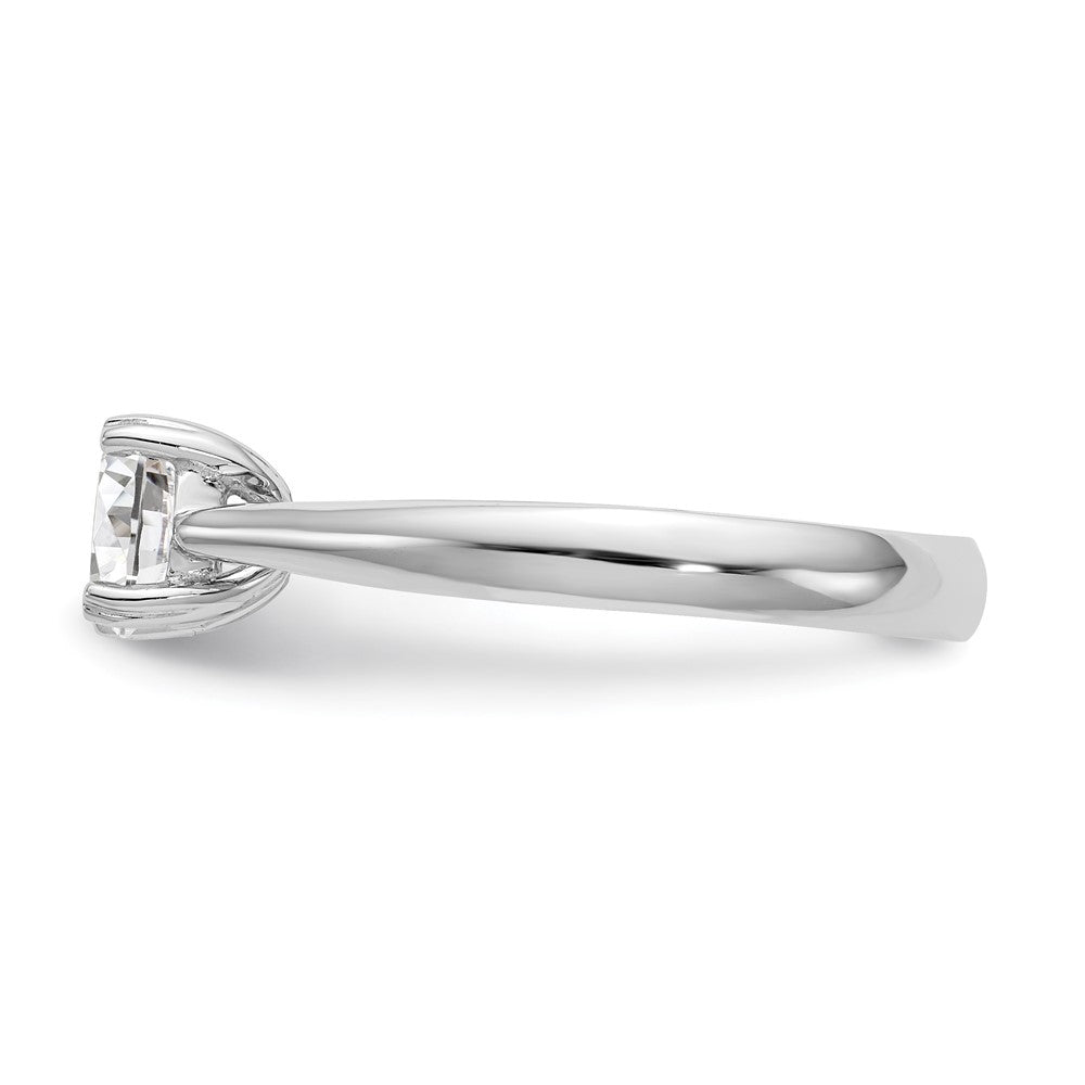 14kw 1/3 ct Round Certified VS DEF Lab Grown Diamond Solitaire Enga