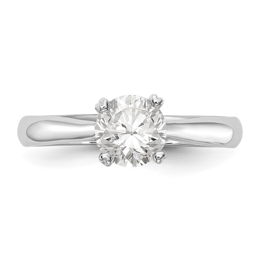 14kw 3/4ct Round CertifiedVS/SI FGH Lab Grown Diamond Solitaire Enga