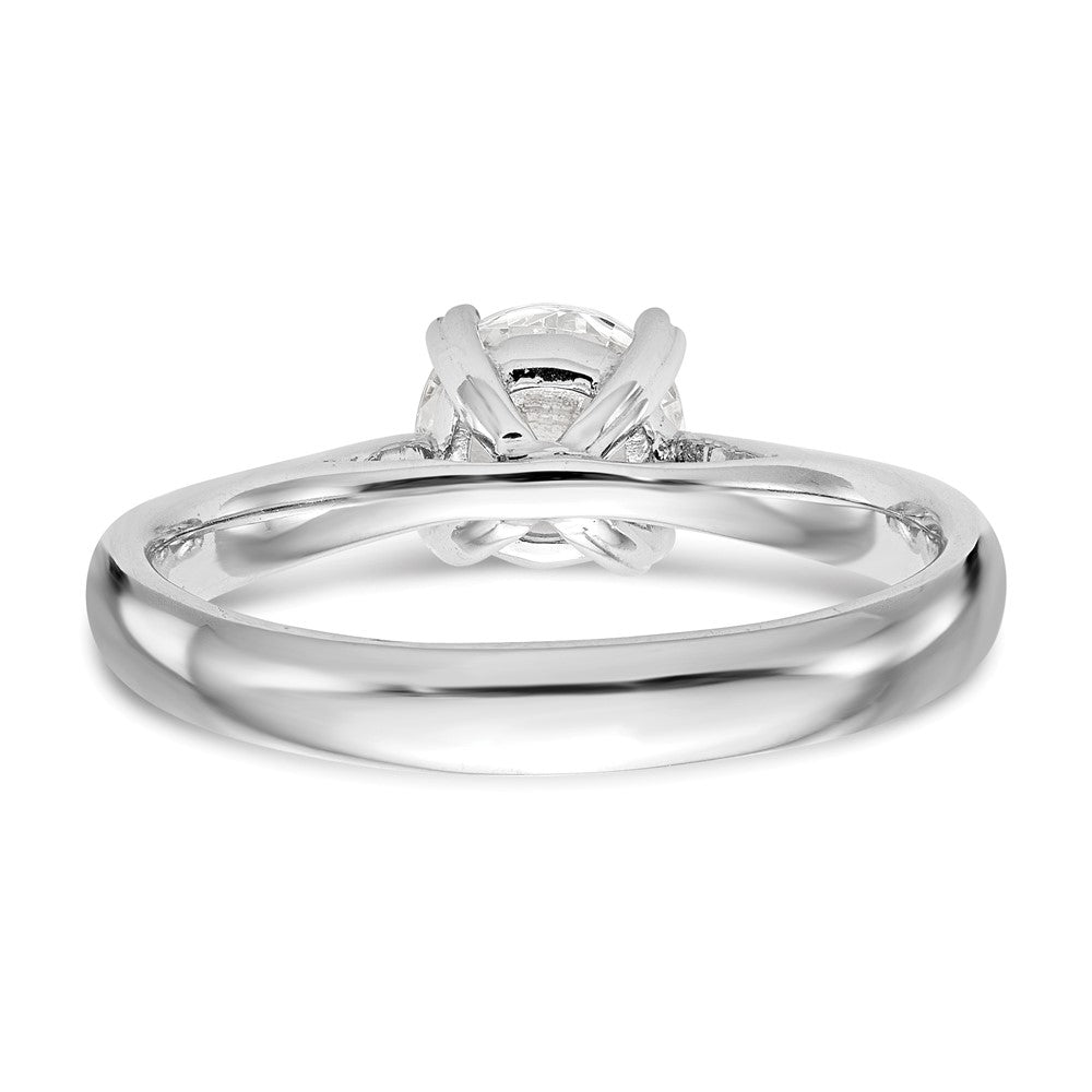 14kw 1/3 ct Round Certified VS DEF Lab Grown Diamond Solitaire Enga