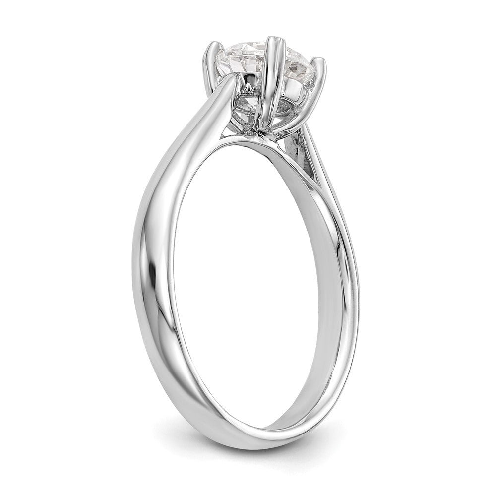 14kw 1/4 ct Round Certified VS DEF Lab Grown Diamond Solitaire Enga