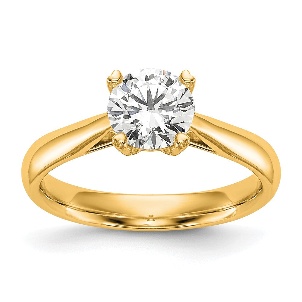 14K Lab Grown Diamond 3/4 ct Round VS/SI FGH Solitaire Engagement Ring