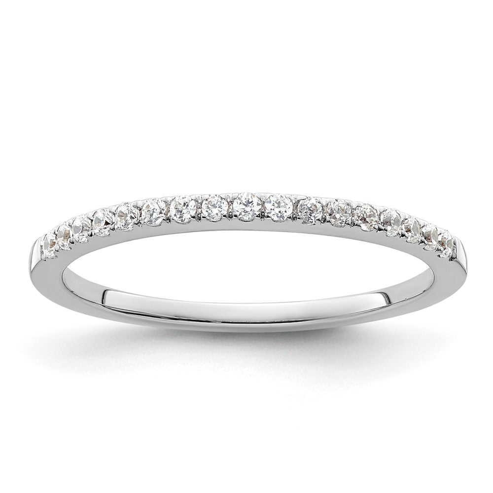 14K White Gold Lab Grown Diamond VS/SI FGH Wedding Band