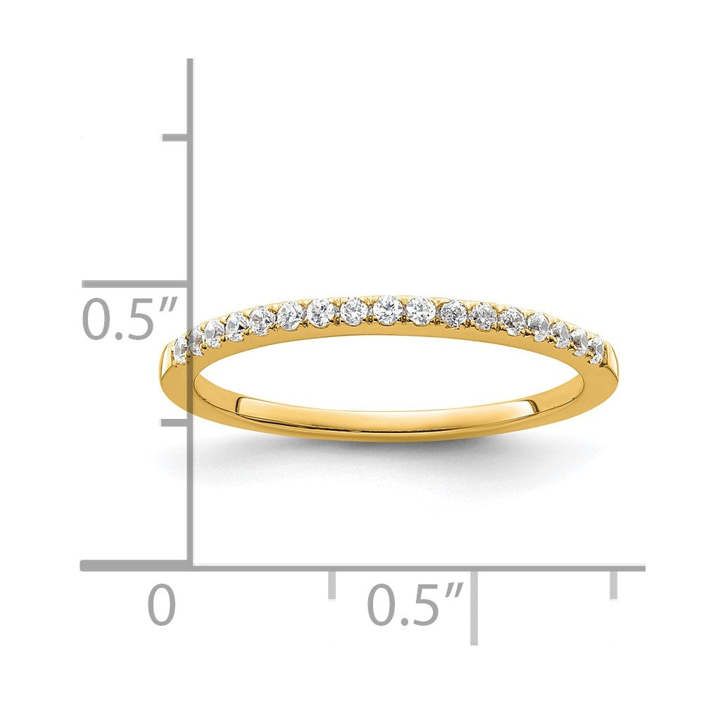 14K Gold Lab Grown Diamond VS/SI FGH Wedding Band