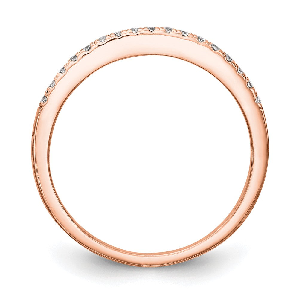 14K Rose Gold Lab Grown Diamond VS/SI FGH Wedding Band