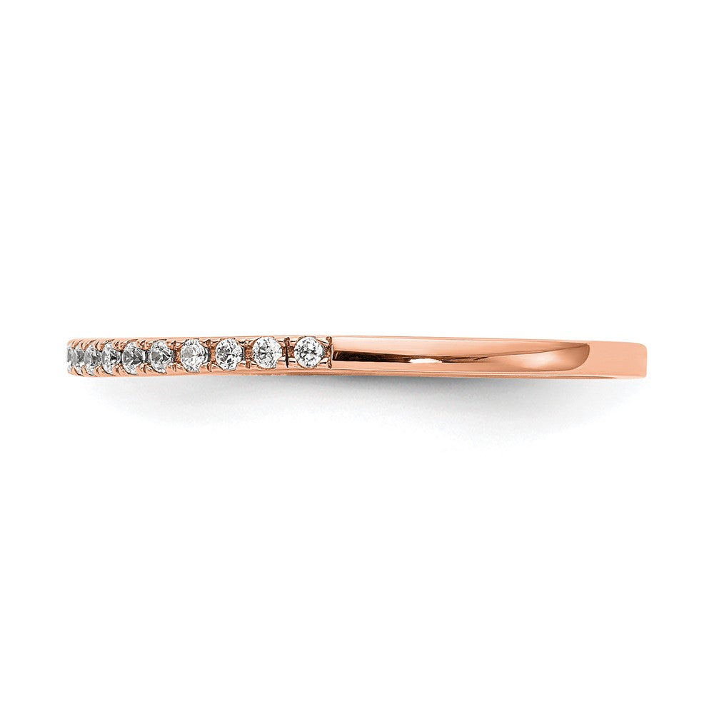 14K Rose Gold Lab Grown Diamond VS/SI FGH Wedding Band