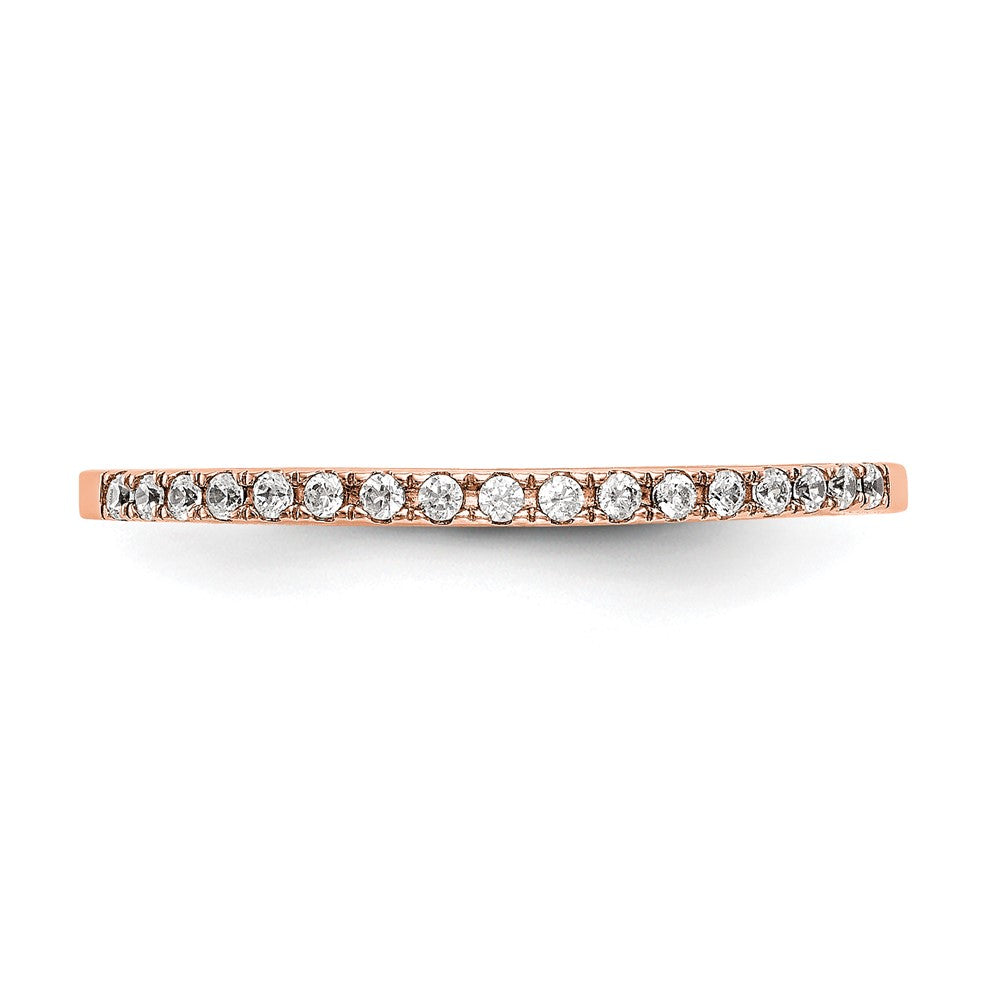 14K Rose Gold Lab Grown Diamond VS/SI FGH Wedding Band