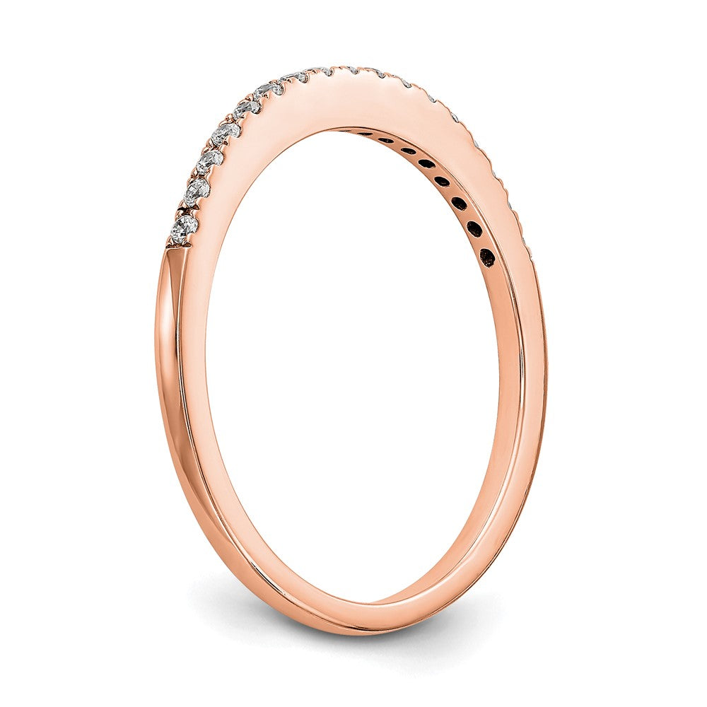 14K Rose Gold Lab Grown Diamond VS/SI FGH Wedding Band