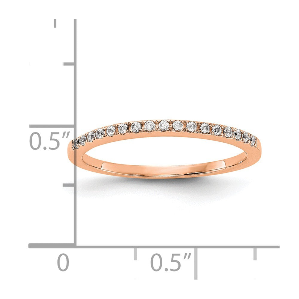 14K Rose Gold Lab Grown Diamond VS/SI FGH Wedding Band