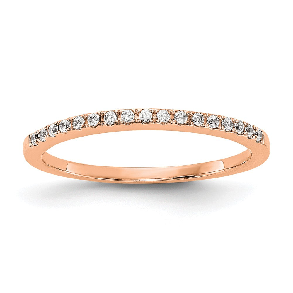 14K Rose Gold Lab Grown Diamond VS/SI FGH Wedding Band