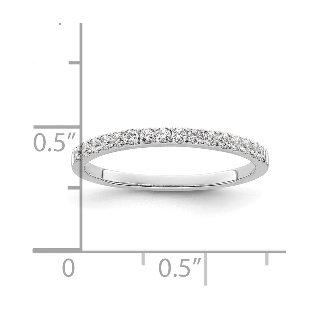 14K White Gold Lab Grown Diamond VS/SI FGH Wedding Band