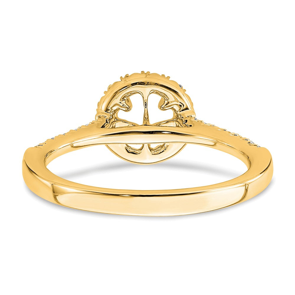 14K Eternal Promise Lab Grown VS/SI FGH Dia Halo Complete Ring