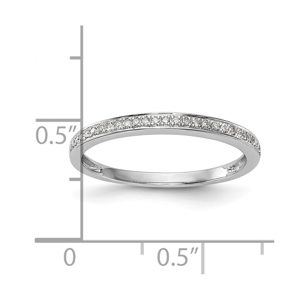 14k White Gold Lab Grown VS/SI FGH Dia Wedding Band