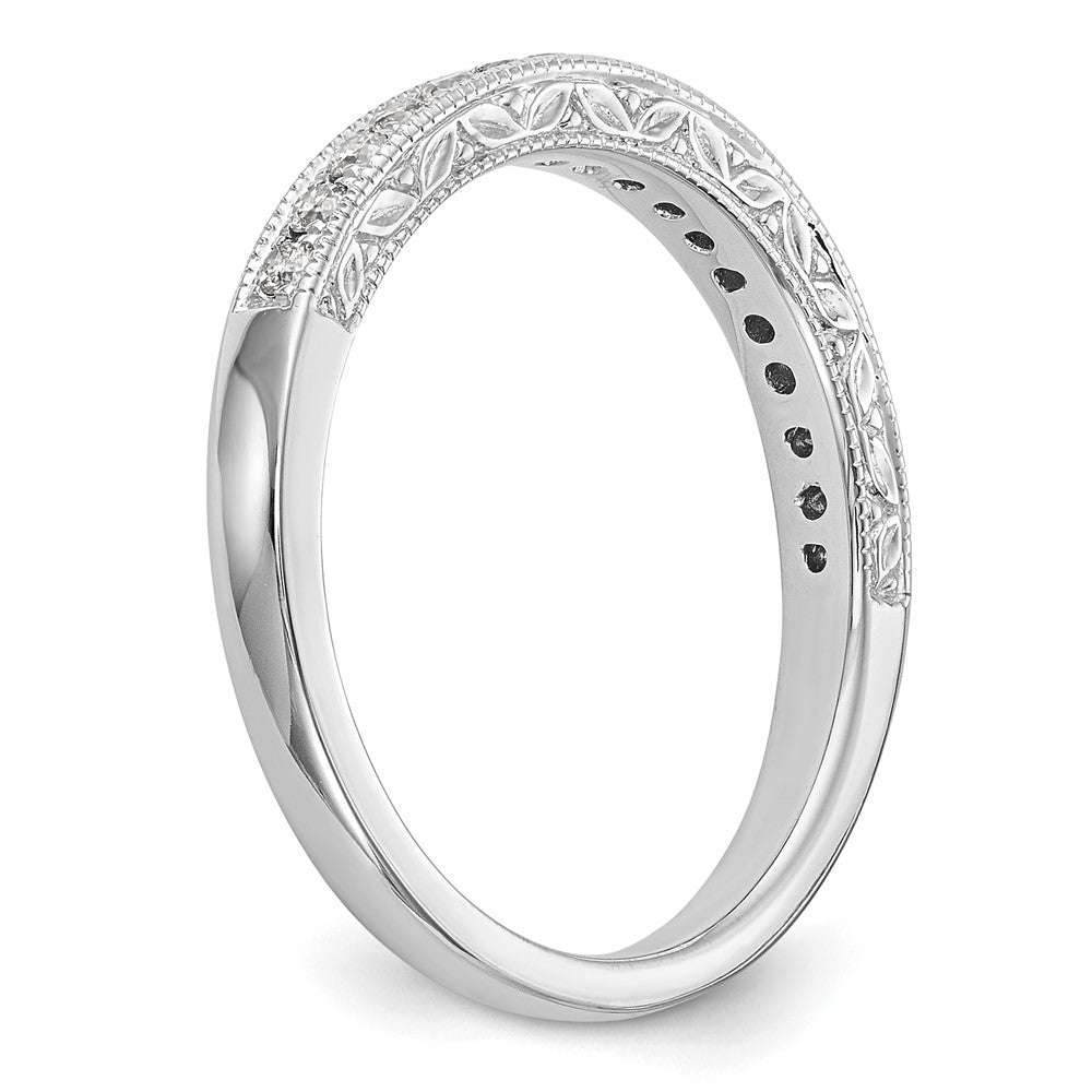 14K White Gold Lab Grown Diamond VS/SI FGH Wedding Band