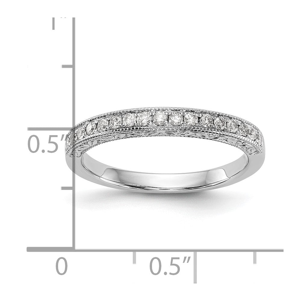 14K White Gold Lab Grown Diamond VS/SI FGH Wedding Band