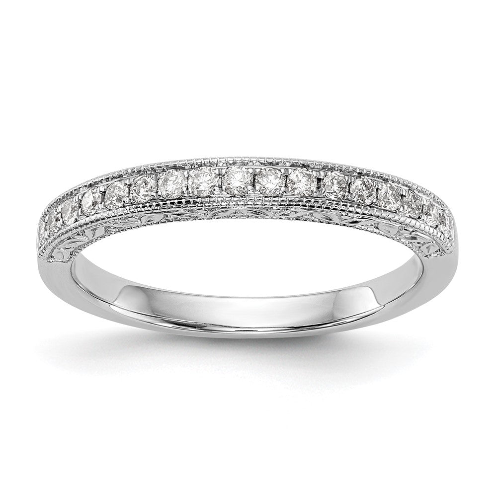 14K White Gold Lab Grown Diamond VS/SI FGH Wedding Band