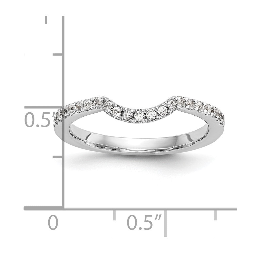 14K White Gold Lab Grown Diamond VS/SI FGH Wedding Band