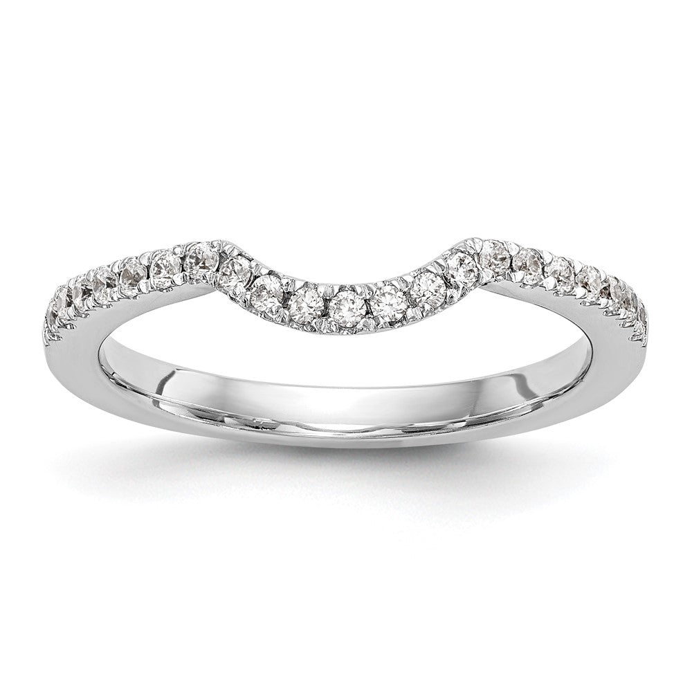 14K White Gold Lab Grown Diamond VS/SI FGH Wedding Band