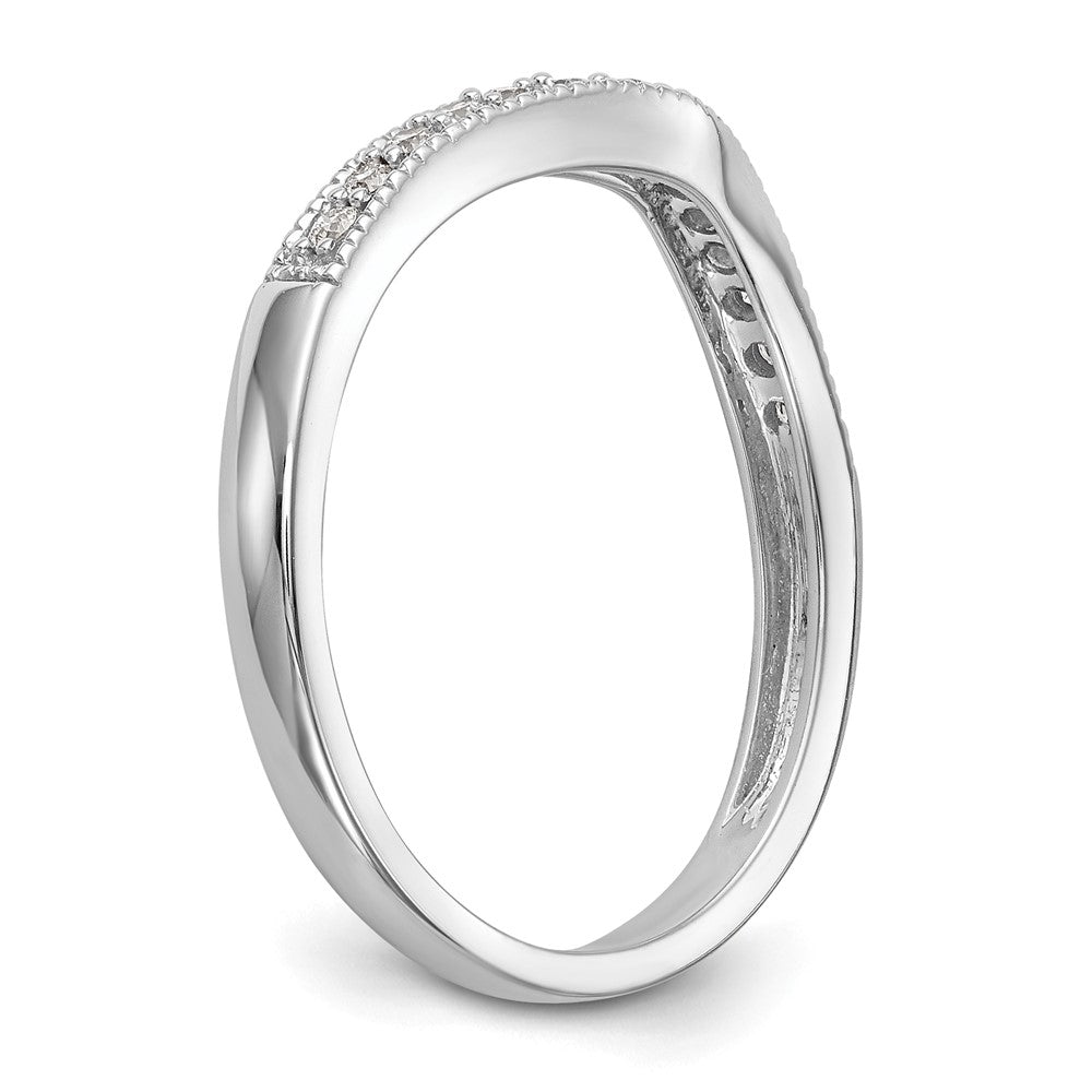 14K White Gold Lab Grown Diamond VS/SI FGH Wedding Band