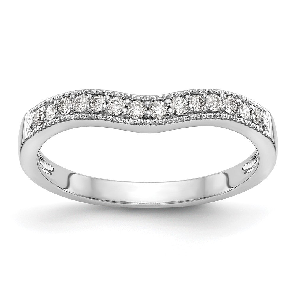 14K White Gold Lab Grown Diamond VS/SI FGH Wedding Band