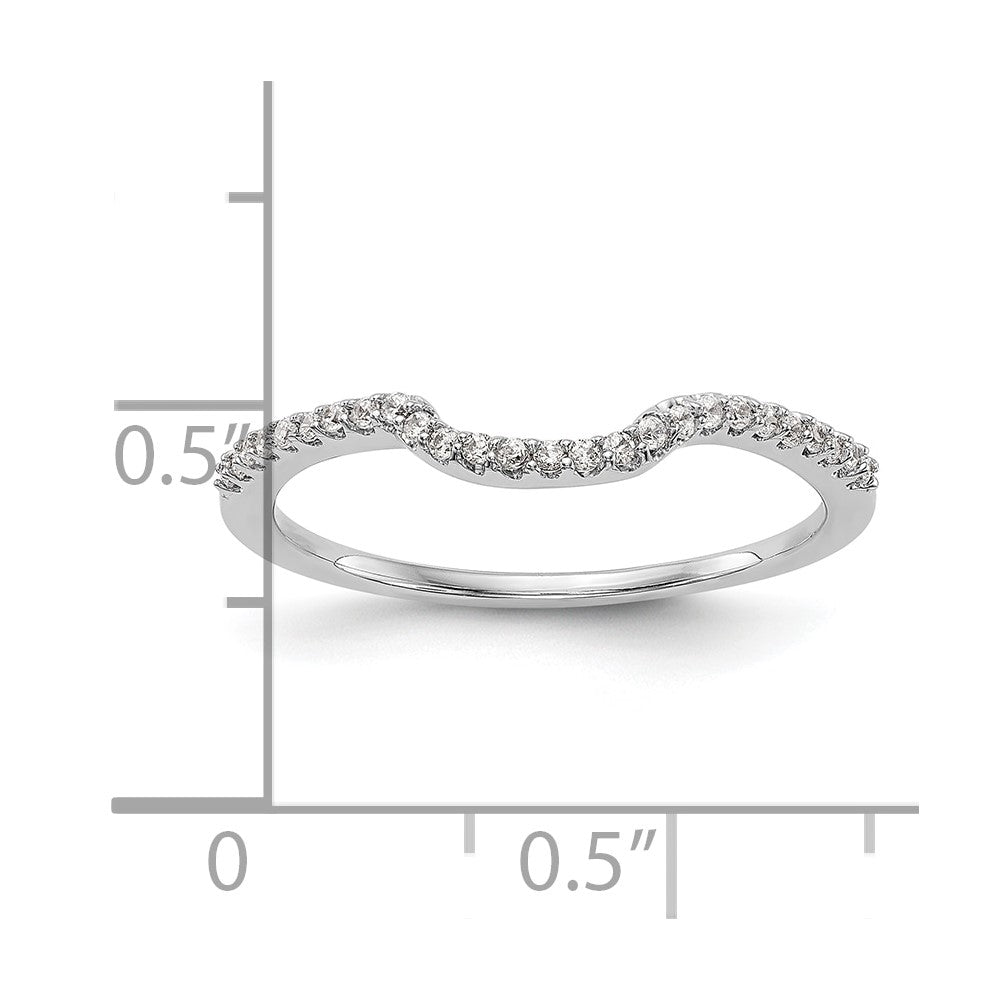 14K White Gold Lab Grown VS/SI FGH Dia Wedding Band