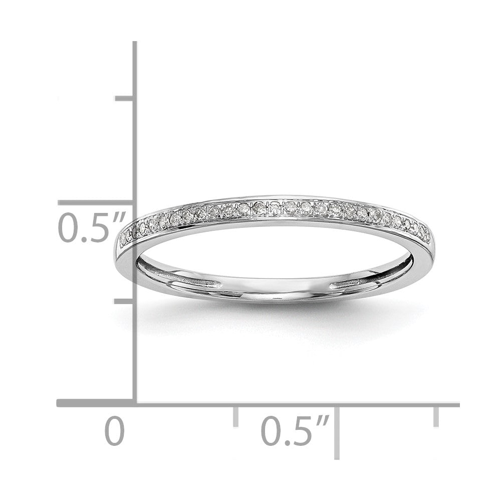 10K White Gold Lab Grown VS/SI FGH Dia Set of 2 Wedding Bands