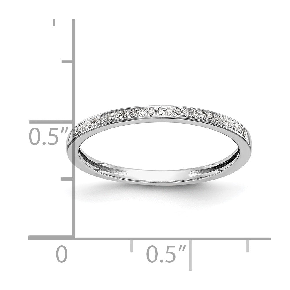 10K White Gold Lab Grown VS/SI FGH Dia Set of 2 Wedding Bands