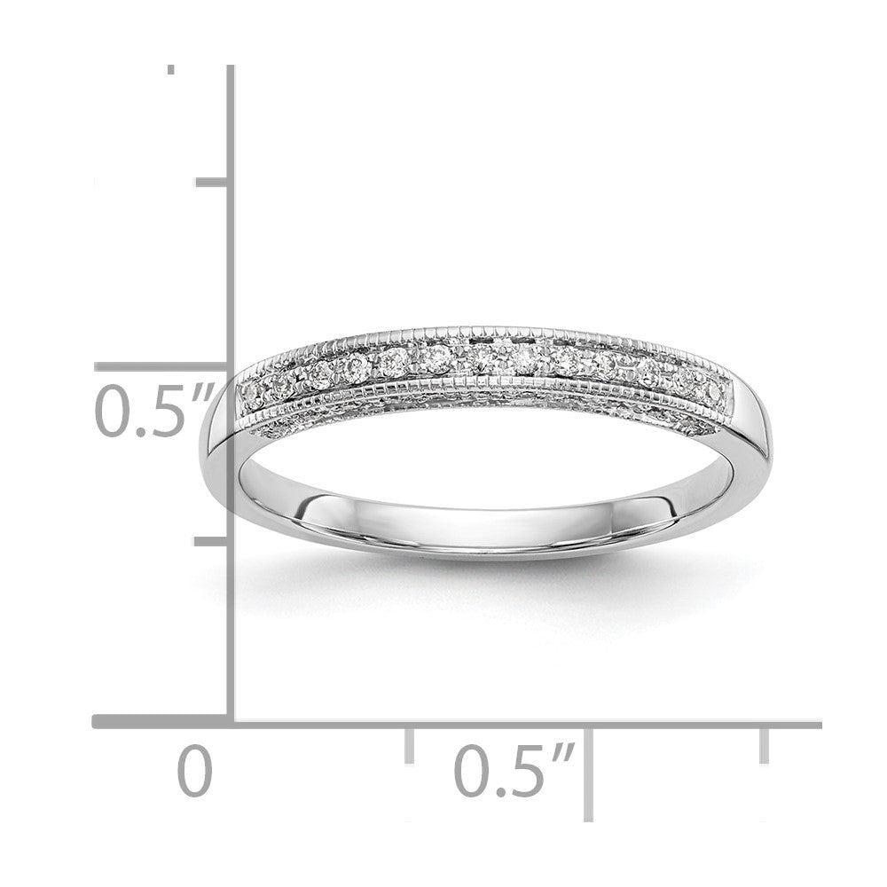 14K White Gold Lab Grown VS/SI FGH Dia Wedding Band