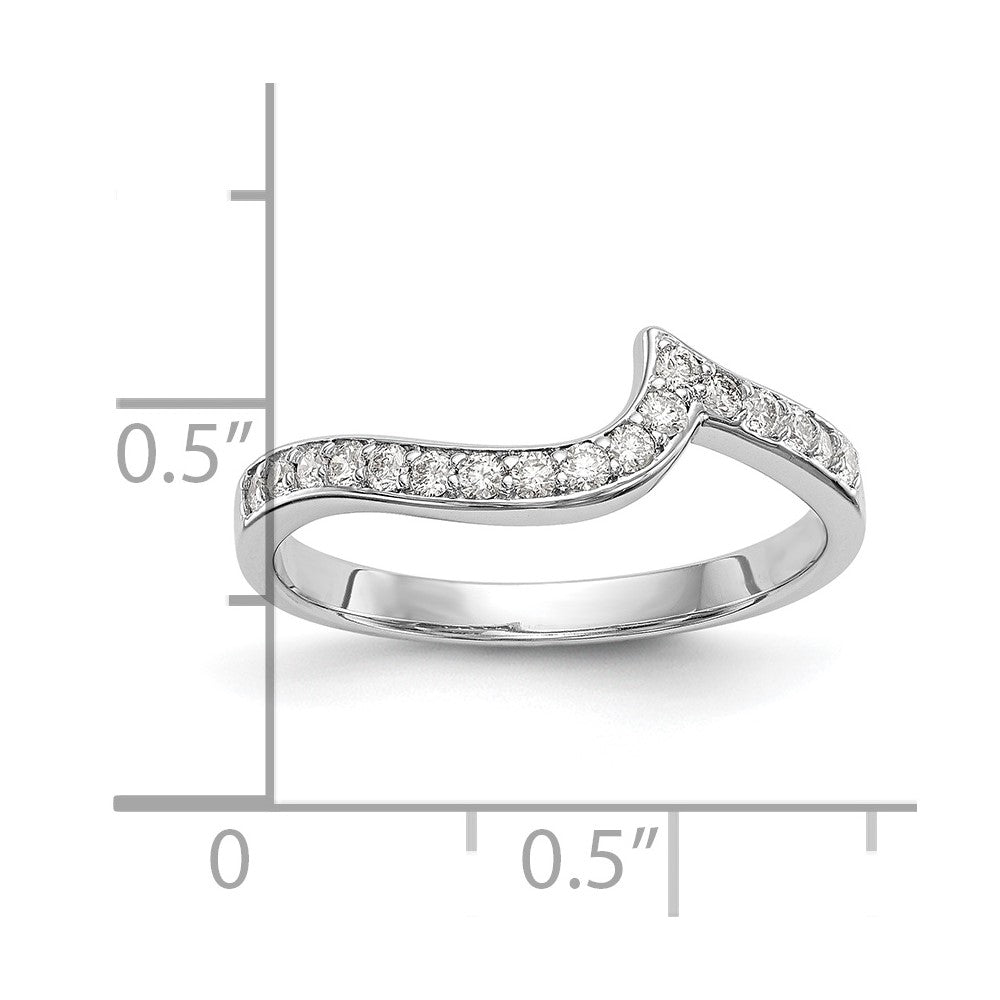 14K White Gold Lab Grown Diamond VS/SI FGH Wedding Band