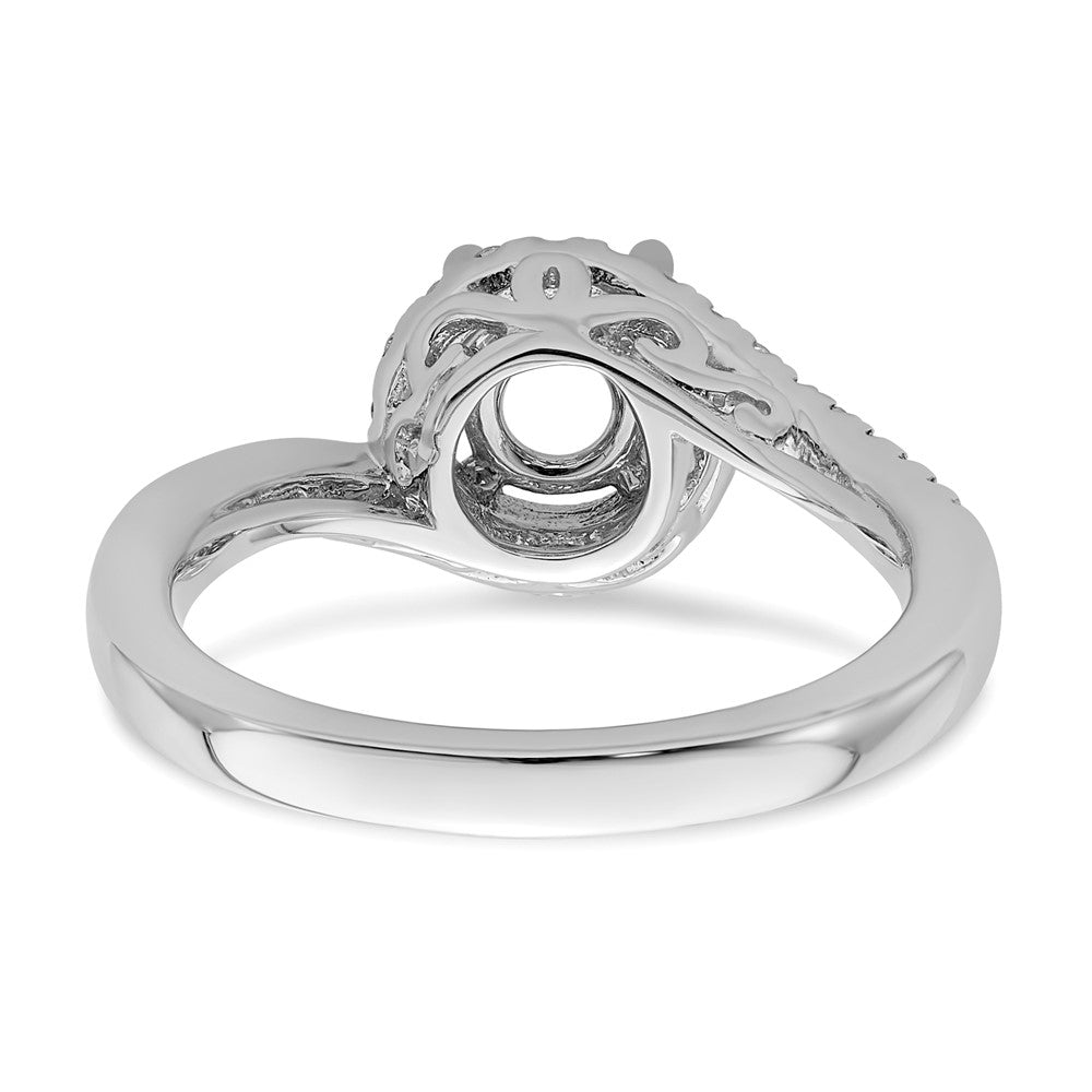 14K White Gold Lab Grown Diamond VS/SI FGH Semi-mount Engagement Rin