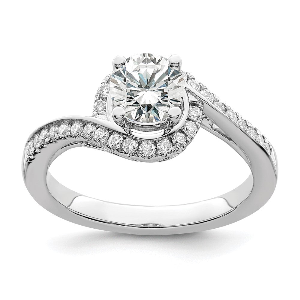 14K White Gold Lab Grown Diamond VS/SI FGH Semi-mount Engagement Rin