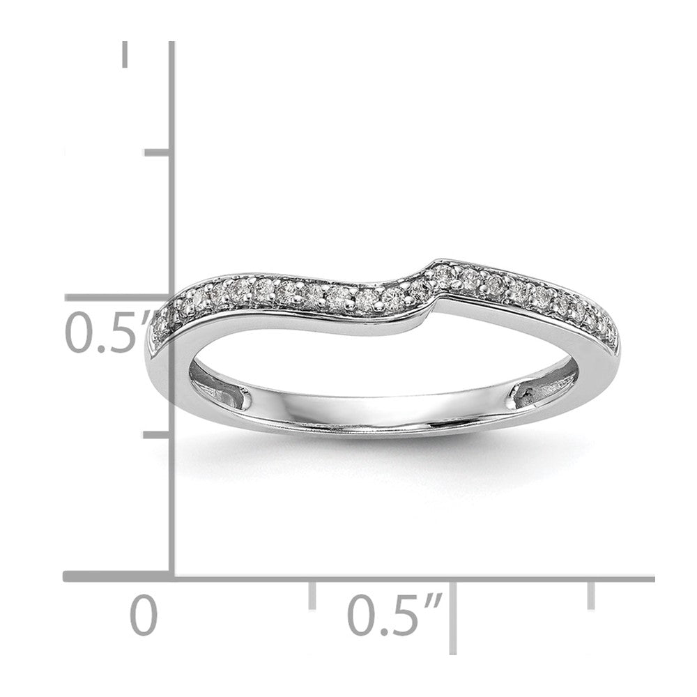 10K White Gold Lab Grown VS/SI FGH Dia Wedding Band