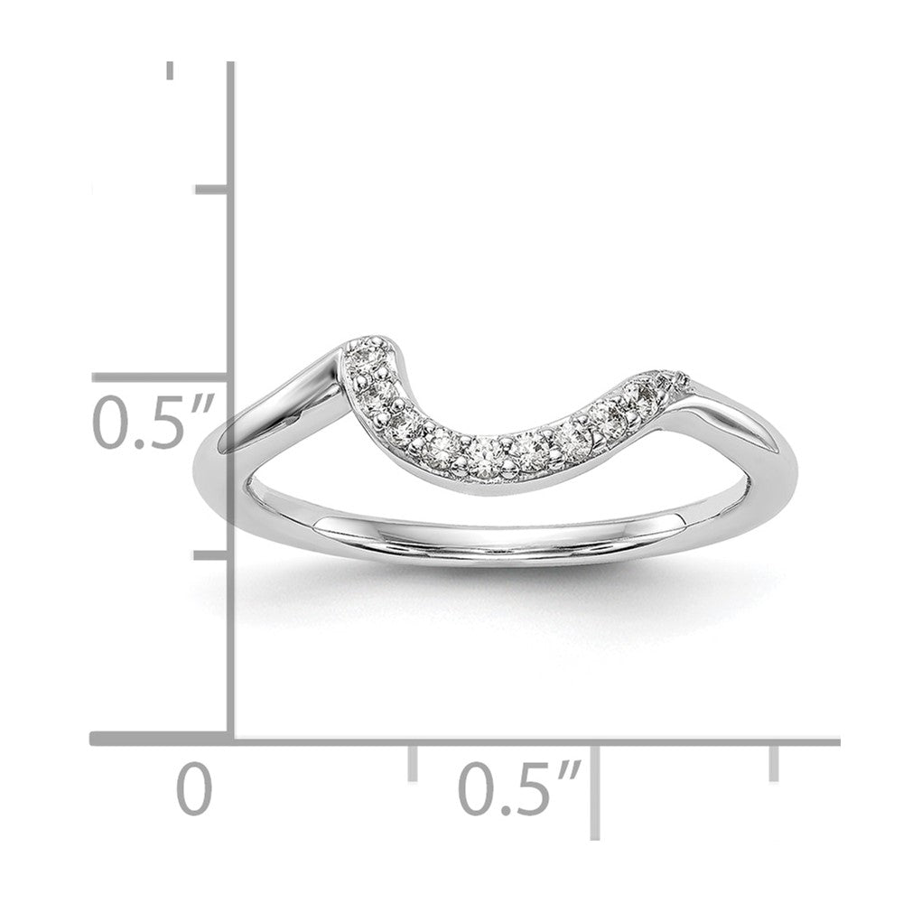 14K White Gold Lab Grown Diamond VS/SI FGH Wedding Band