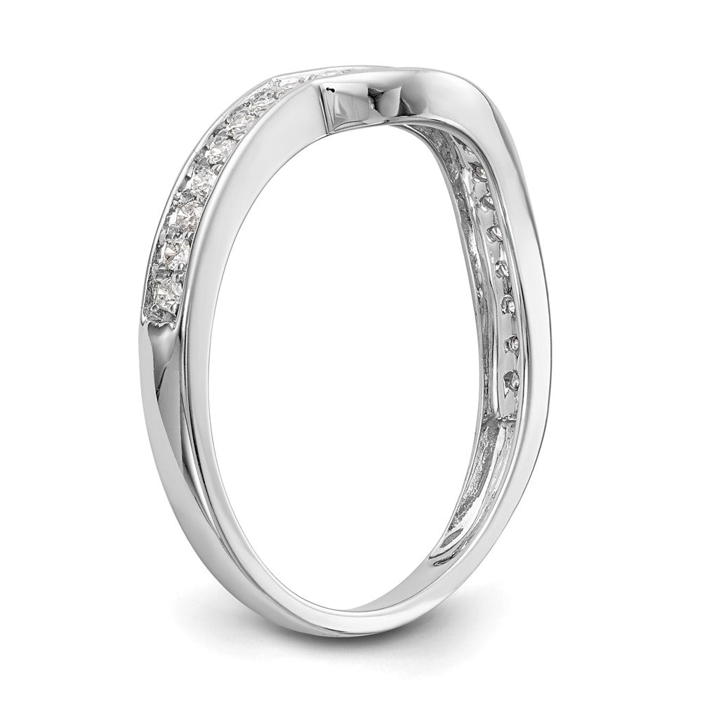 14K White Gold Lab Grown Diamond VS/SI FGH Wedding Band