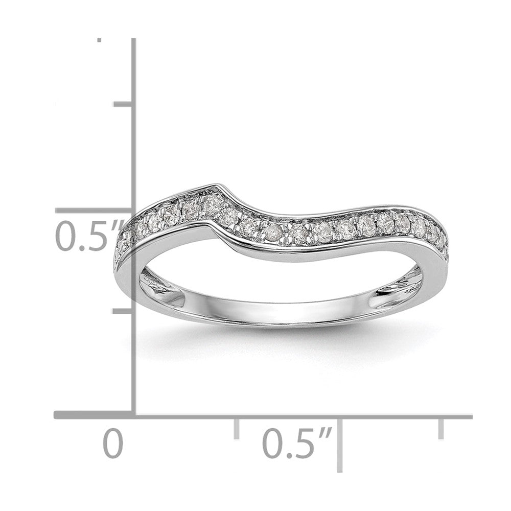 14K White Gold Lab Grown Diamond VS/SI FGH Wedding Band