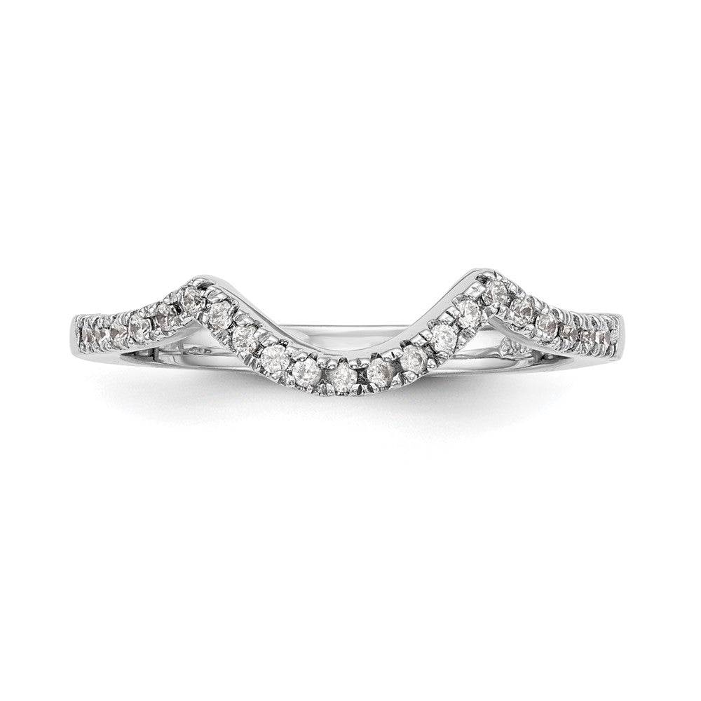 14K White Gold Lab Grown Diamond VS/SI FGH Wedding Band