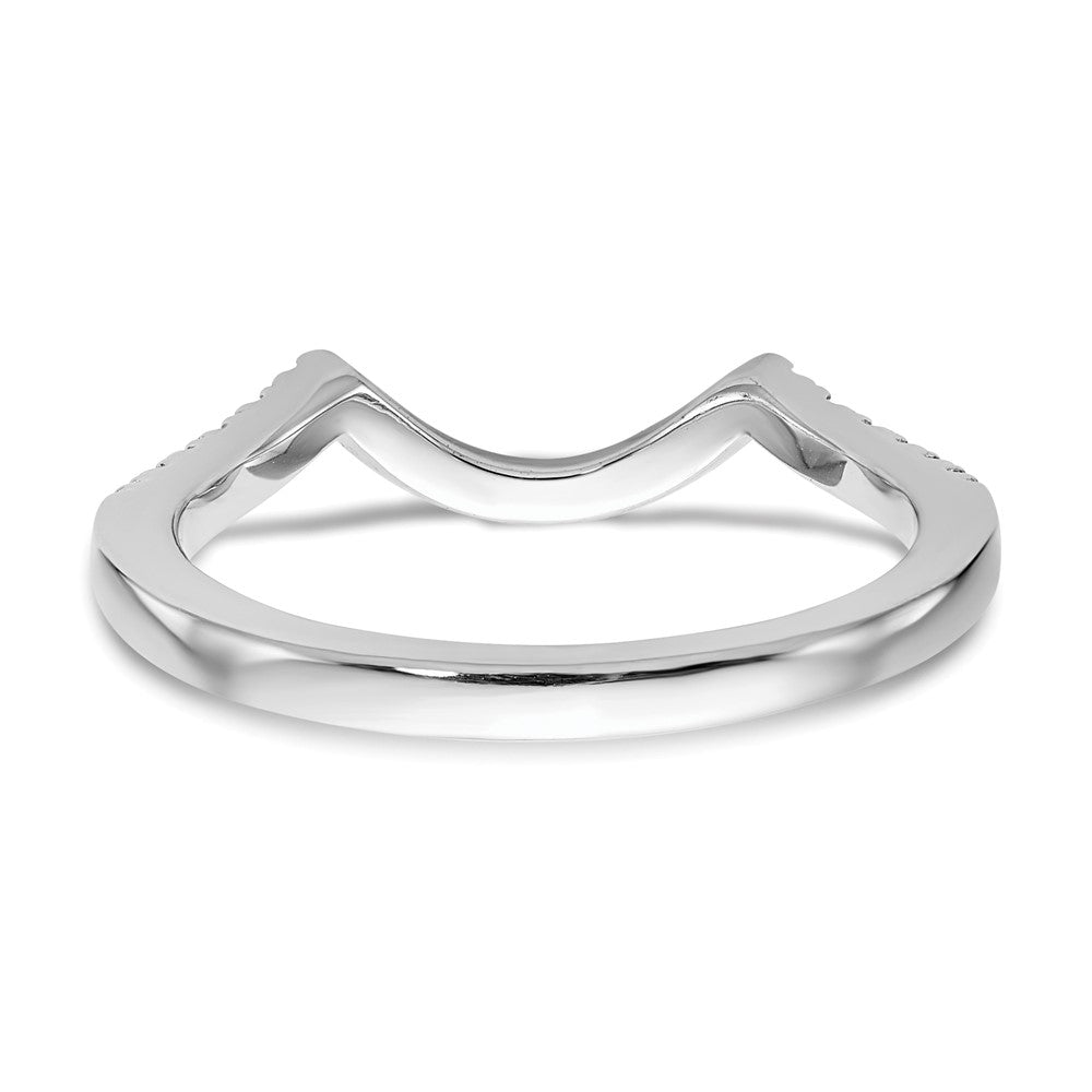 14K White Gold Lab Grown Diamond VS/SI FGH Wedding Band