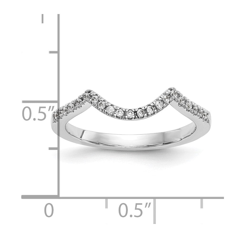 14K White Gold Lab Grown Diamond VS/SI FGH Wedding Band