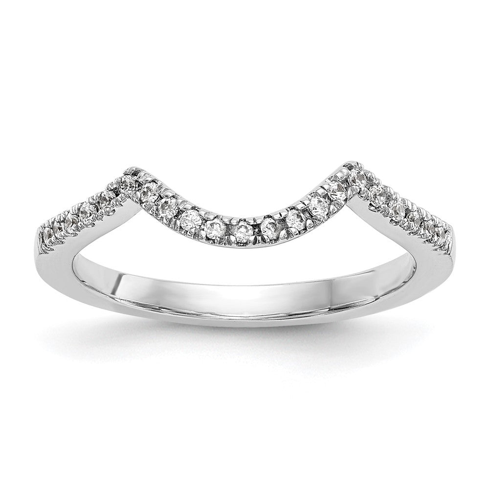 14K White Gold Lab Grown Diamond VS/SI FGH Wedding Band