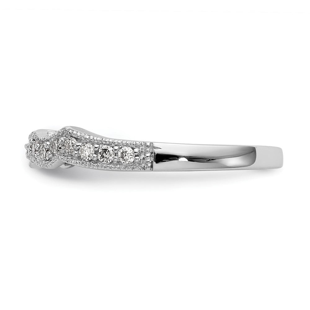 14K White Gold Lab Grown Diamond VS/SI FGH Wedding Band