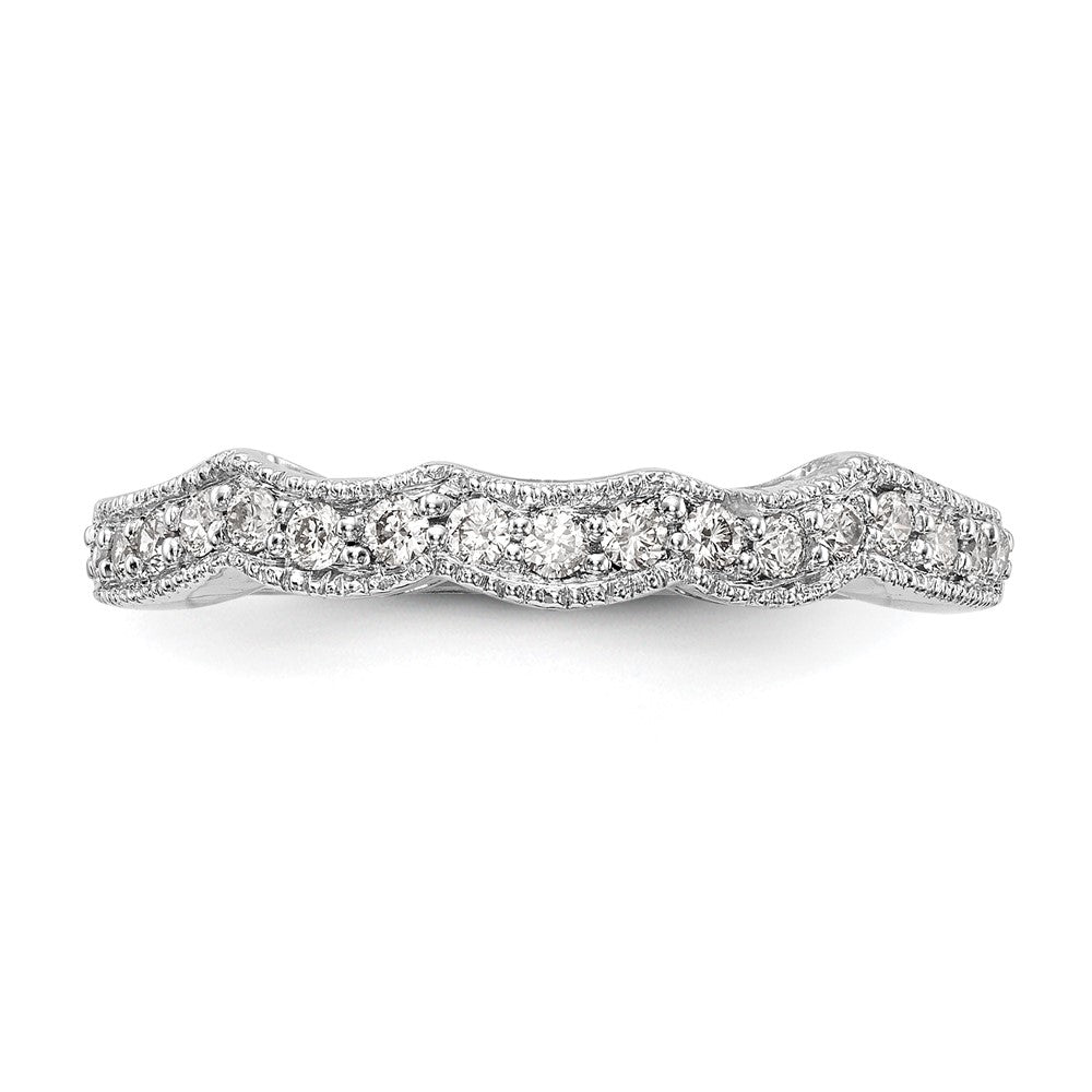 14K White Gold Lab Grown Diamond VS/SI FGH Wedding Band